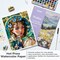 Ohuhu Cotton-Top Watercolor Paper Pad: 9"x12" Cold Press/Hot Press Paper - 140 lb/300 GSM Heavyweight White Paper - Water Color Paper for Watercolor Gouache Ink Acrylic Professional Artist